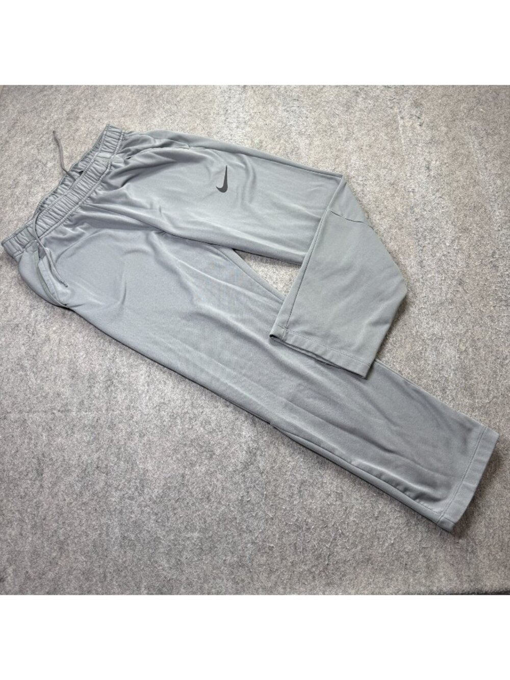 Nike Epic Training Track Pants Men M Gray 29" Fleece Tapered Open Hem CU4949